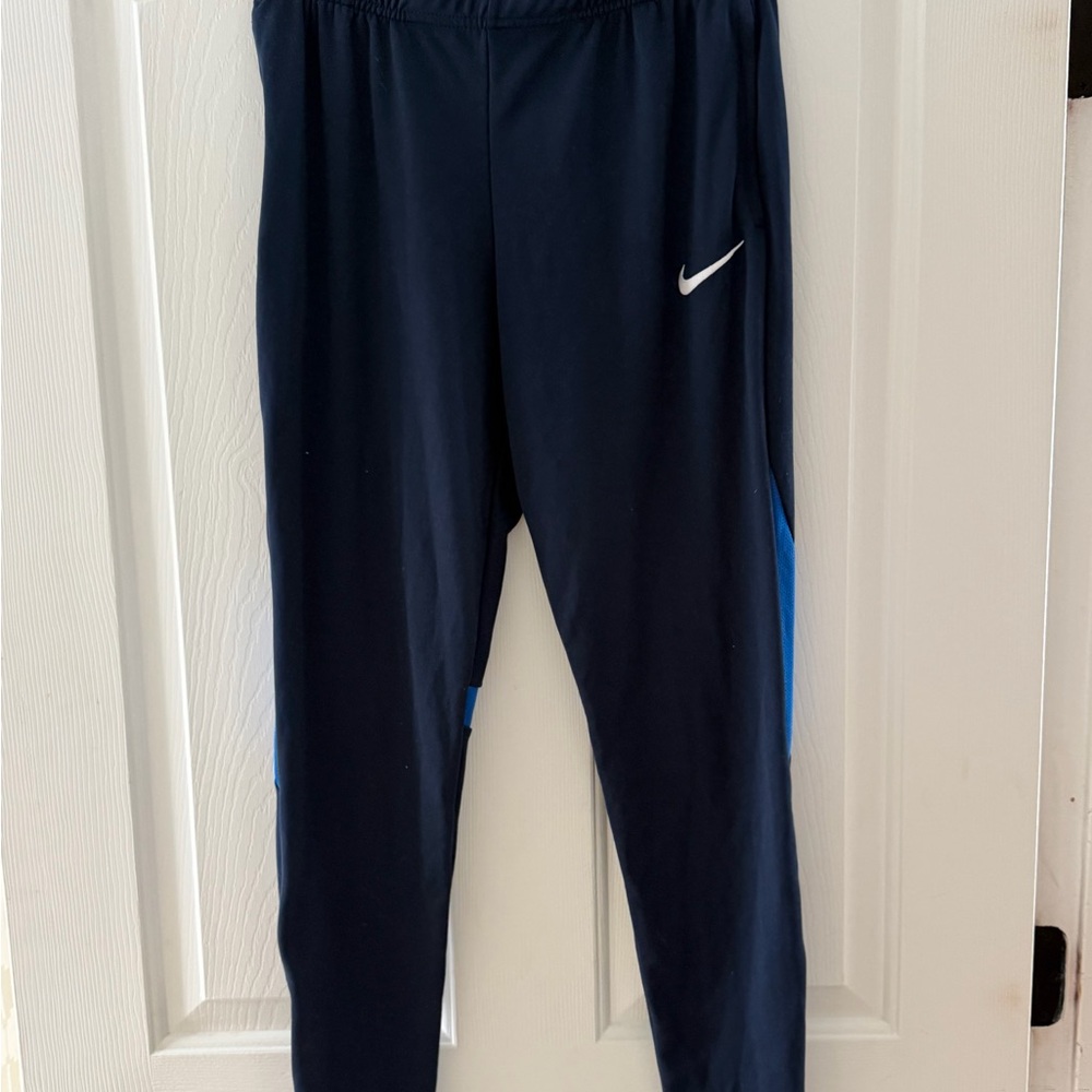 Nike Kids Dark Blue Joggers with White Logo